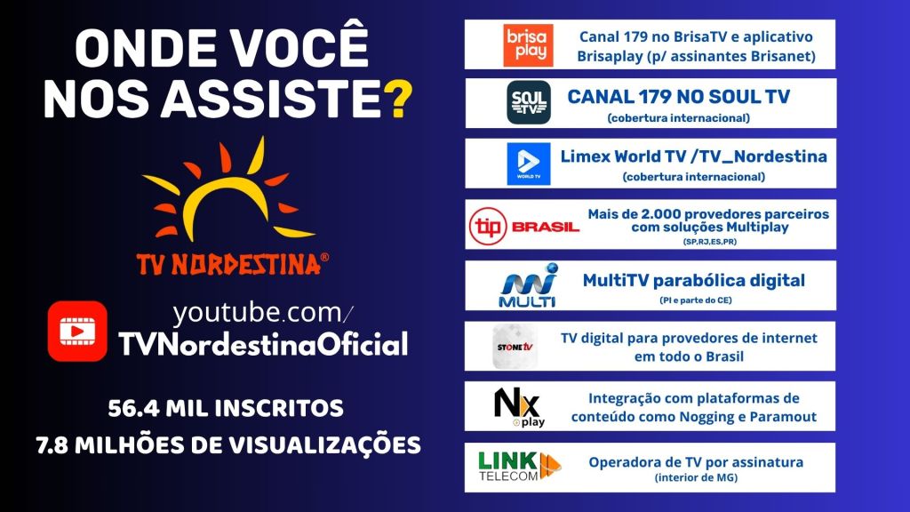 No Dia do Nordestino, TV Nordestina completa 6 anos no ar e amplia área de&nbsp;cobertura